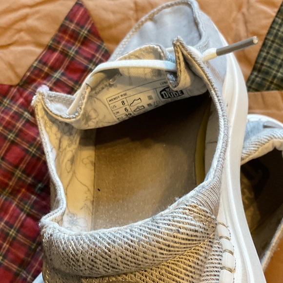 Woman’s Hey Dude Gray Casual Shoes - Picture 4 of 8